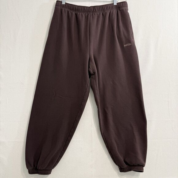 Aritzia Pants - TNA Sweatfleece Jogger Pants Womens Large Brown Mega Fit Aritzia Sweatpants